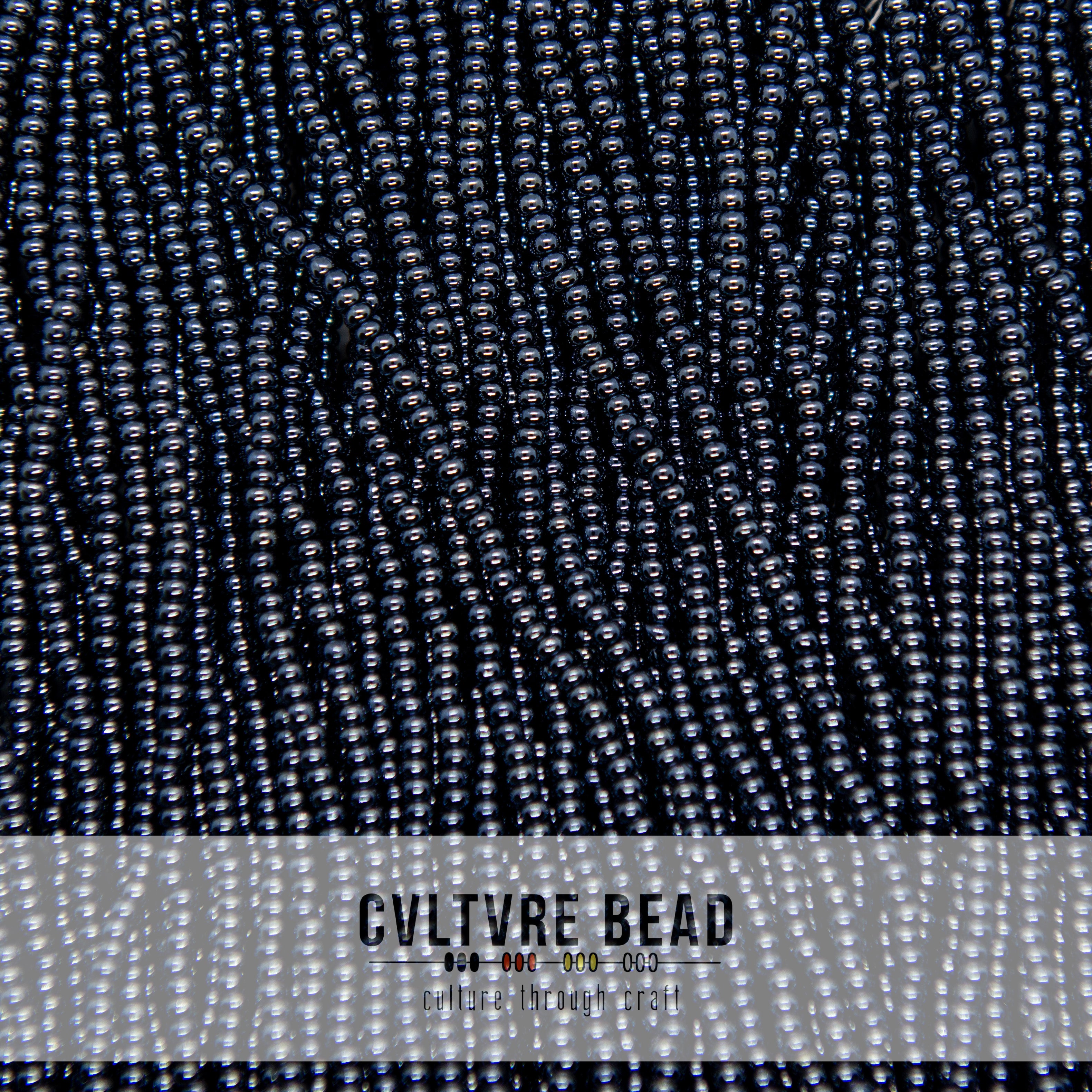 Czech Seed Bead 11/0 Gun Metal - Hank - 18g